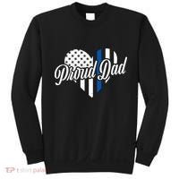 Proud Police Dad Blue Thin Line Sweatshirt thumb 0