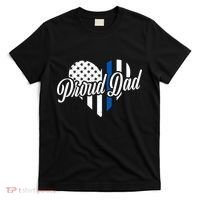 Proud Police Dad Blue Thin Line T-Shirt thumb 0
