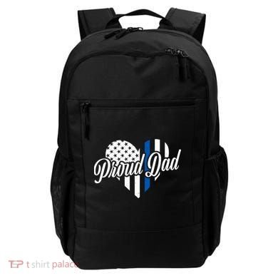 Proud Police Dad Blue Thin Line Backpack