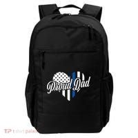 Proud Police Dad Blue Thin Line Backpack thumb 0