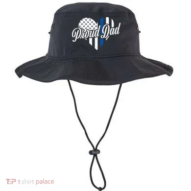 Proud Police Dad Blue Thin Line Bucket Hat