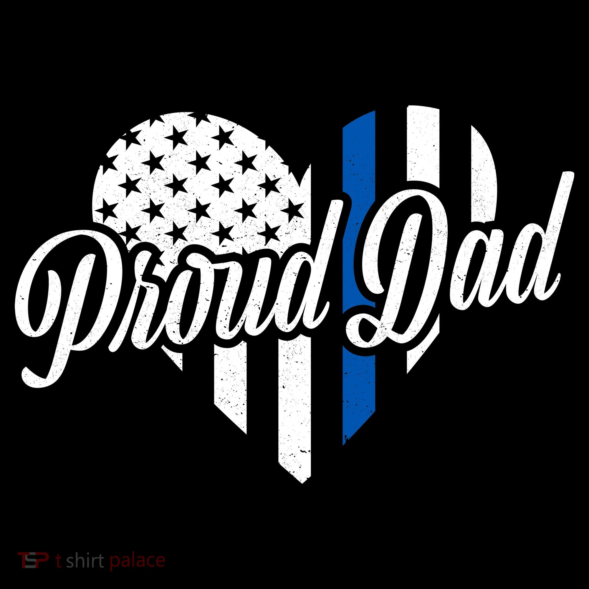 Proud Police Dad Blue Thin Line Bucket Hat