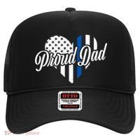 Proud Police Dad Blue Thin Line Hat thumb 0