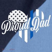 Proud Police Dad Blue Thin Line Raglan Baseball Sleeve Shirt thumb 2