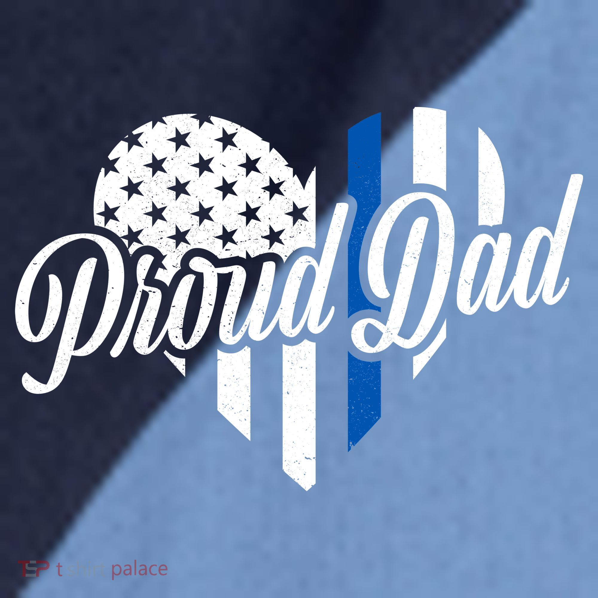 Proud Police Dad Blue Thin Line Raglan Baseball Sleeve Shirt