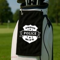 Proud Police Wife Golf Towel thumb 2