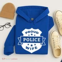 Proud Police Wife Hoodie thumb 4
