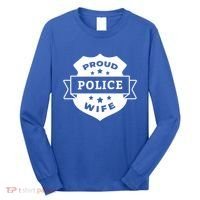 Proud Police Wife Long Sleeve Shirt thumb 0