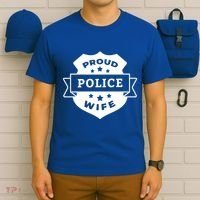 Proud Police Wife T-Shirt thumb 6