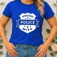 Proud Police Wife Women's T-Shirt thumb 2