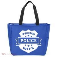 Proud Police Wife Tote Bag thumb 0
