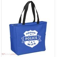 Proud Police Wife Tote Bag thumb 2