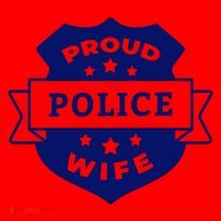 Proud Police Wife Santa Hat thumb 1
