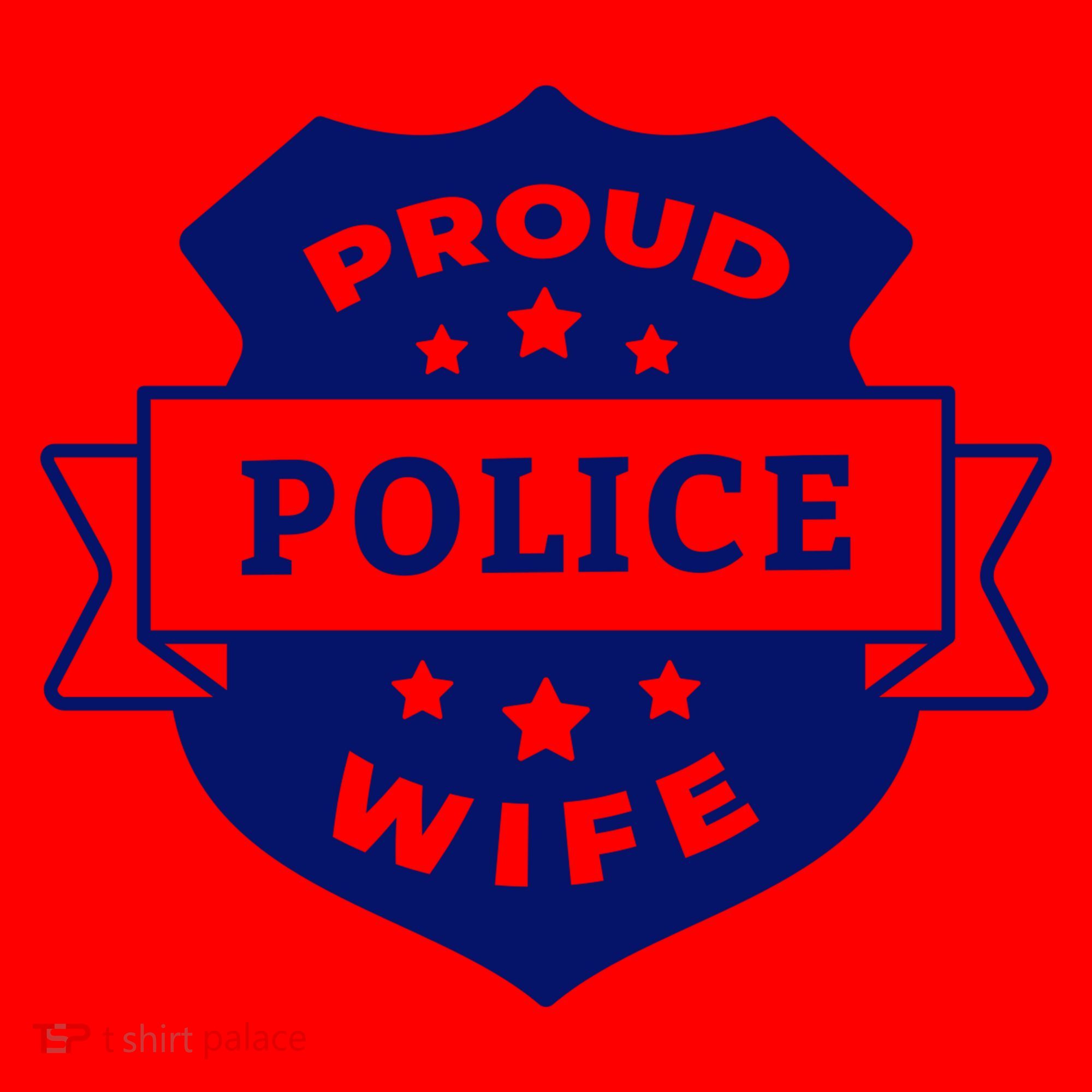 Proud Police Wife Santa Hat