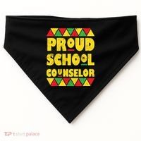 Proud School Counselor USA-Made Doggie Bandana thumb 0