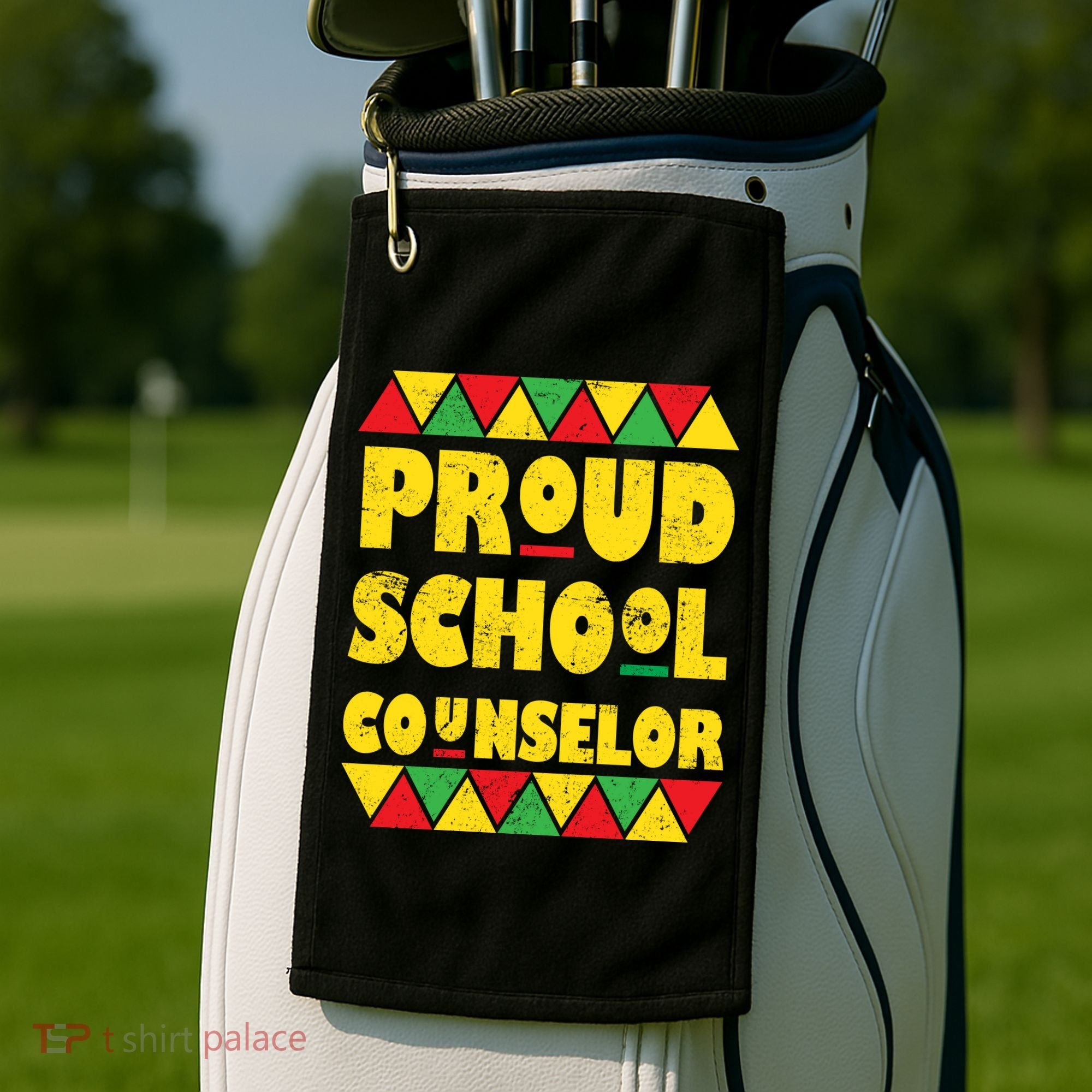 Proud School Counselor Golf Towel