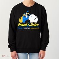 Proud Sister Down Syndrome Awareness Elephants Women's Sweatshirt thumb 0