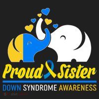 Proud Sister Down Syndrome Awareness Elephants Women's Sweatshirt thumb 2