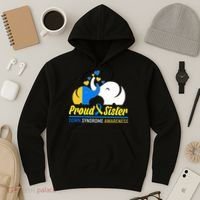 Proud Sister Down Syndrome Awareness Elephants Hoodie thumb 3