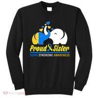 Proud Sister Down Syndrome Awareness Elephants Sweatshirt thumb 0