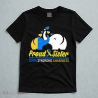 Proud Sister Down Syndrome Awareness Elephants T-Shirt thumb 5