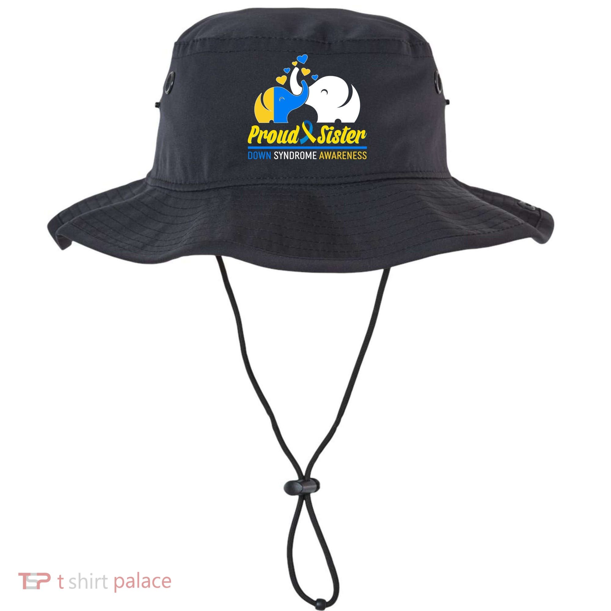 Proud Sister Down Syndrome Awareness Elephants Bucket Hat