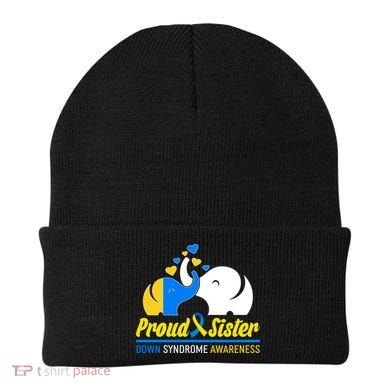Proud Sister Down Syndrome Awareness Elephants Beanie