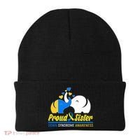 Proud Sister Down Syndrome Awareness Elephants Beanie thumb 0