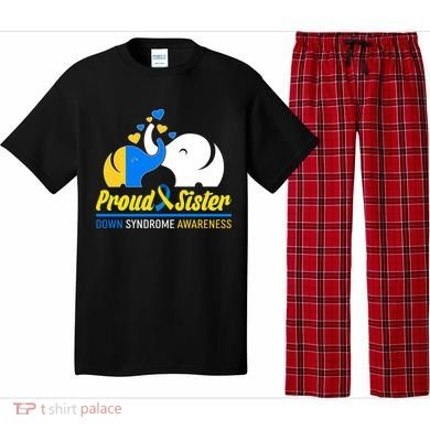 Proud Sister Down Syndrome Awareness Elephants Pajama Set