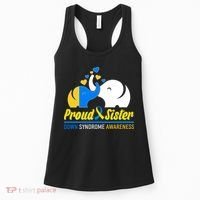 Proud Sister Down Syndrome Awareness Elephants Women's Tank Top thumb 0