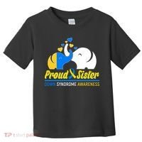 Proud Sister Down Syndrome Awareness Elephants Toddler T-Shirt thumb 0