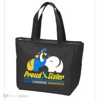 Proud Sister Down Syndrome Awareness Elephants Tote Bag thumb 3