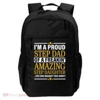Proud Step Dad Of An Amazing Step Daughter Backpack thumb 0