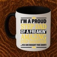 Proud Step Dad Of An Amazing Step Daughter Coffee Mug thumb 2