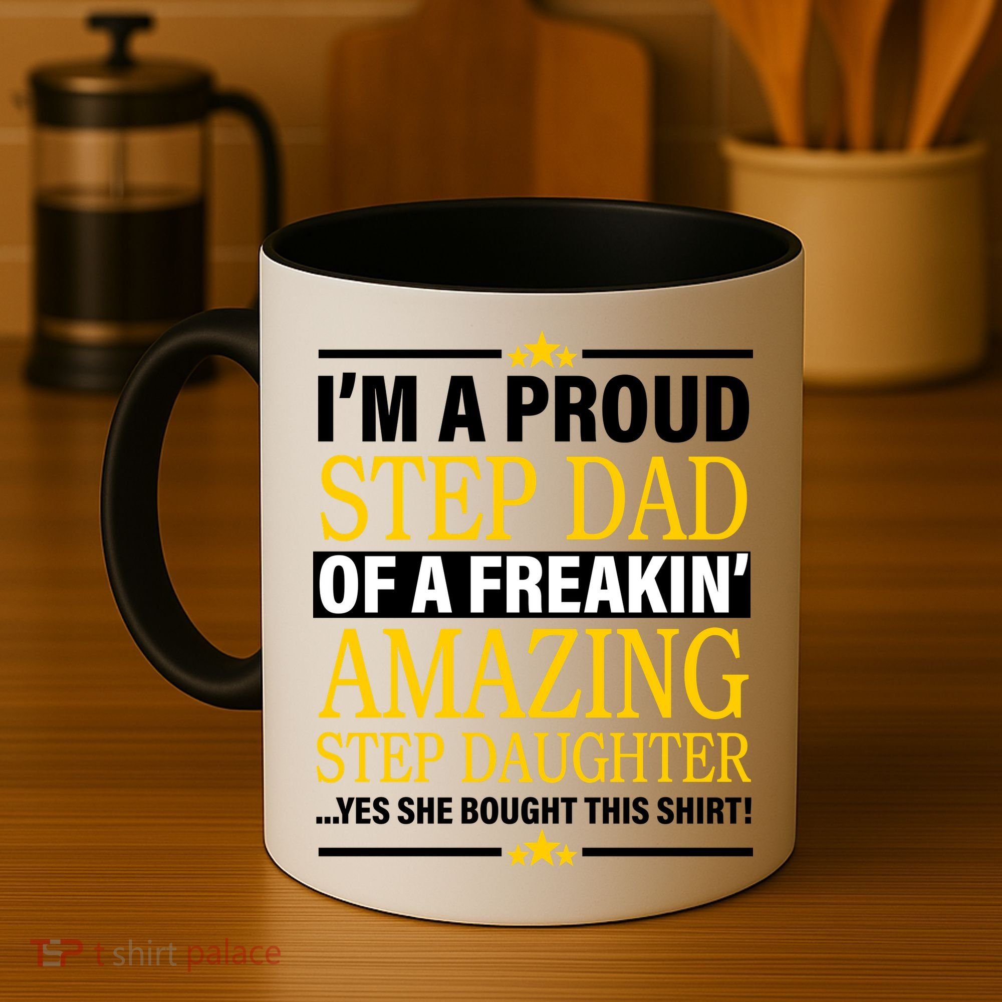 Proud Step Dad Of An Amazing Step Daughter Coffee Mug