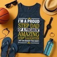 Proud Step Dad Of An Amazing Step Daughter Tank Top thumb 4