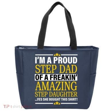 Proud Step Dad Of An Amazing Step Daughter Tote Bag