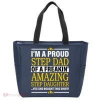 Proud Step Dad Of An Amazing Step Daughter Tote Bag thumb 0