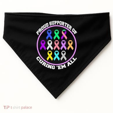 Proud Supporter Of Curing Them All USA-Made Doggie Bandana