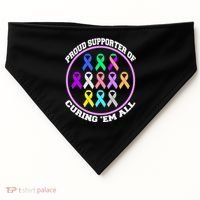 Proud Supporter Of Curing Them All USA-Made Doggie Bandana thumb 0