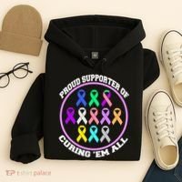 Proud Supporter Of Curing Them All Hoodie thumb 4