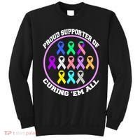 Proud Supporter Of Curing Them All Sweatshirt thumb 0
