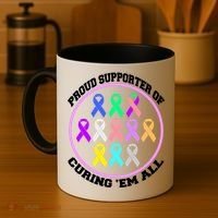 Proud Supporter Of Curing Them All Coffee Mug thumb 4
