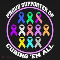 Proud Supporter Of Curing Them All Ornament thumb 1