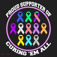 Proud Supporter Of Curing Them All Hat thumb 2