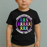 Proud Supporter Of Curing Them All Toddler T-Shirt thumb 2