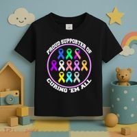 Proud Supporter Of Curing Them All Toddler T-Shirt thumb 3
