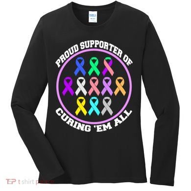 Proud Supporter Of Curing Them All Women's Long Sleeve Shirt