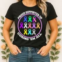 Proud Supporter Of Curing Them All Women's T-Shirt thumb 2