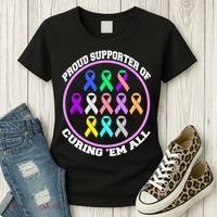 Proud Supporter Of Curing Them All Women's T-Shirt thumb 3